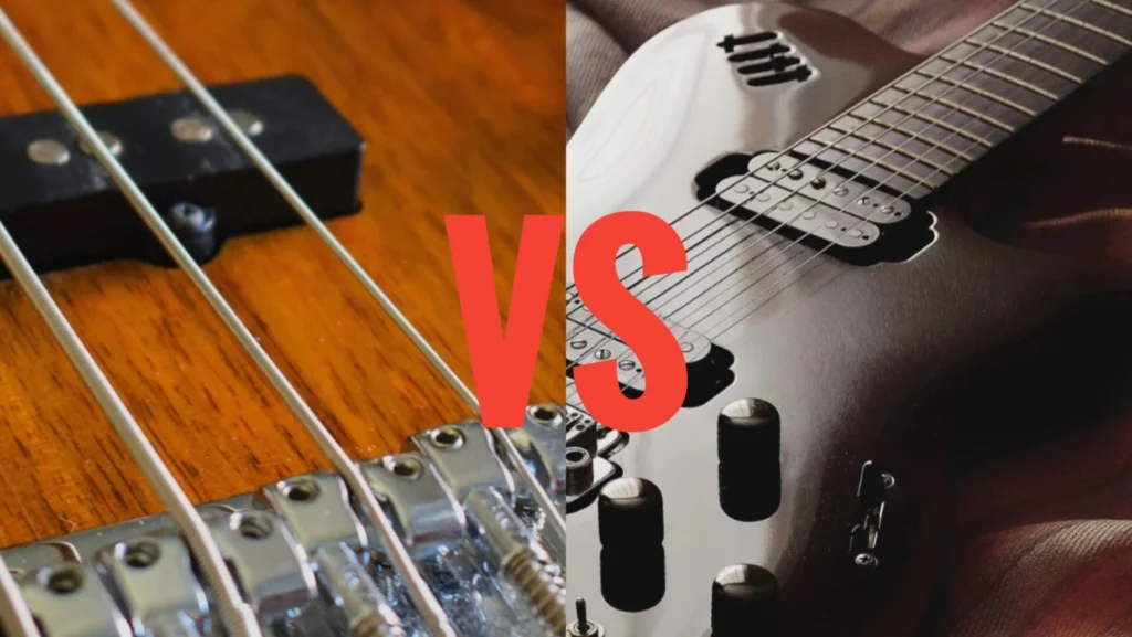 Bass guitar vs electric guitar